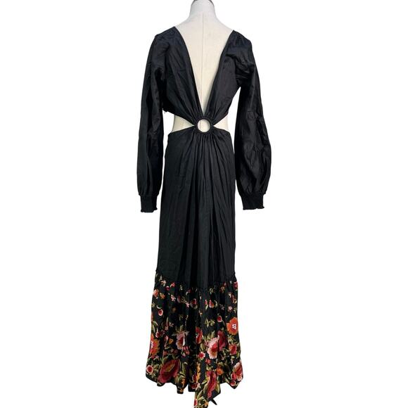 Anthropologie Karolina Black Embroidered Cut Out Dress by Geisha Designs - Picture 11 of 12